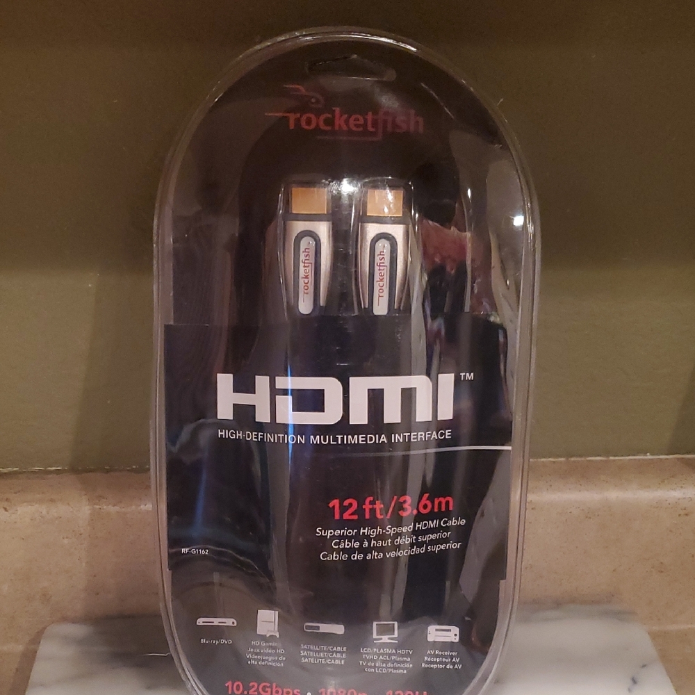 Rocketfish High-Speed HDMI Cable - Black